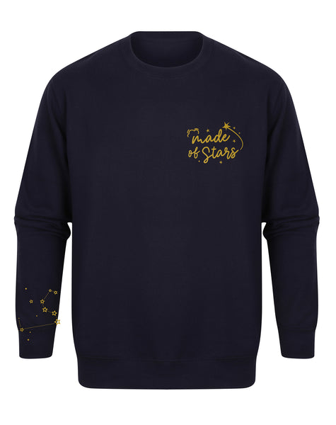 Made of Stars - Personalised Constellation/Star Sign - Unisex Fit Sweater