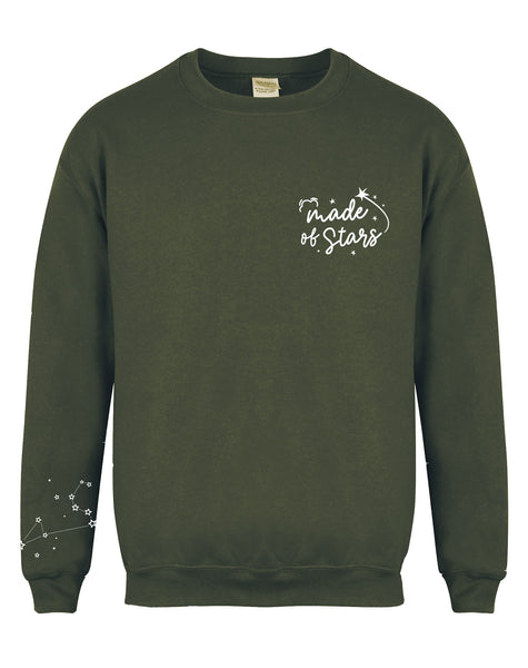 Made of Stars - Personalised Constellation/Star Sign - Unisex Fit Sweater