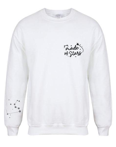 Made of Stars - Personalised Constellation/Star Sign - Unisex Fit Sweater