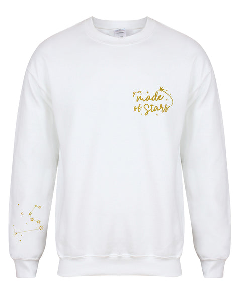 Made of Stars - Personalised Constellation/Star Sign - Unisex Fit Sweater