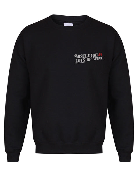 Mistletoe & Lots of Wine - Unisex Fit Sweater