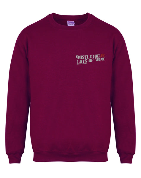 Mistletoe & Lots of Wine - Unisex Fit Sweater