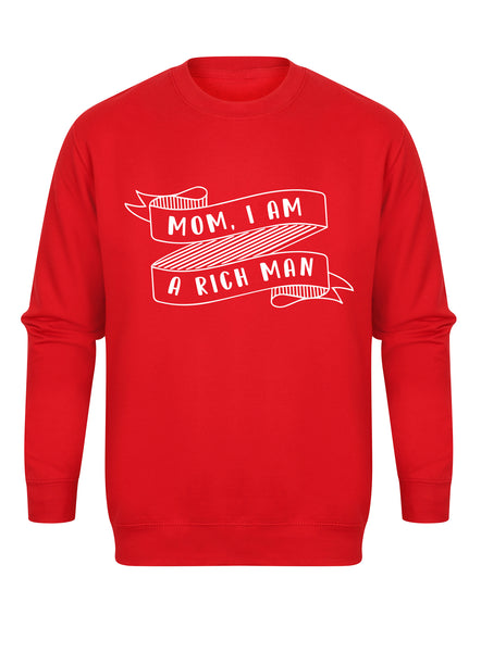 Mom, I Am a Rich Man - Unisex Fit Sweater-Kelham Print