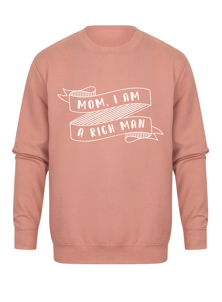 Mom, I Am a Rich Man - Unisex Fit Sweater-Kelham Print