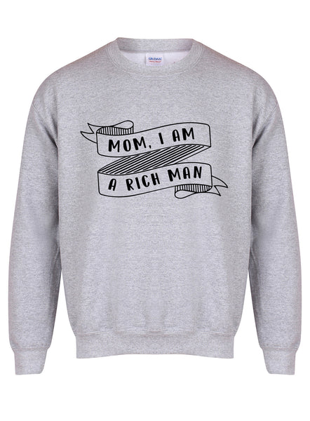 Mom, I Am a Rich Man - Unisex Fit Sweater-Kelham Print