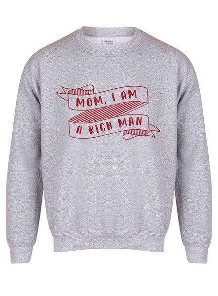 Mom, I Am a Rich Man - Unisex Fit Sweater-Kelham Print