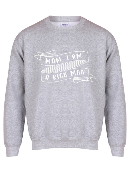 Mom, I Am a Rich Man - Unisex Fit Sweater-Kelham Print