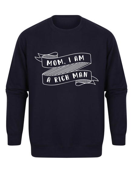 Mom, I Am a Rich Man - Unisex Fit Sweater-Kelham Print