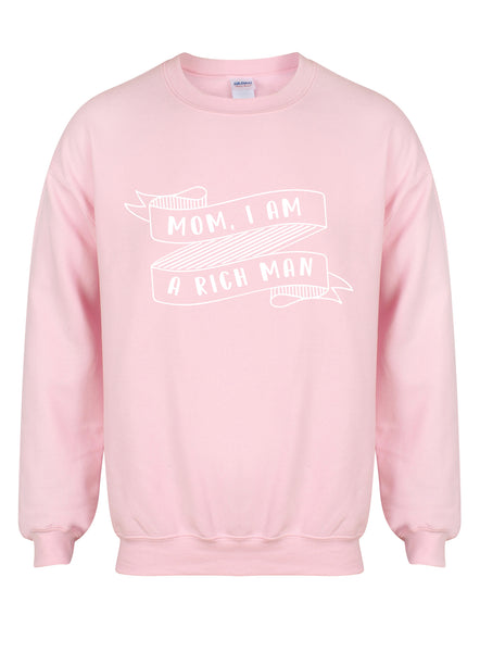 Mom, I Am a Rich Man - Unisex Fit Sweater-Kelham Print