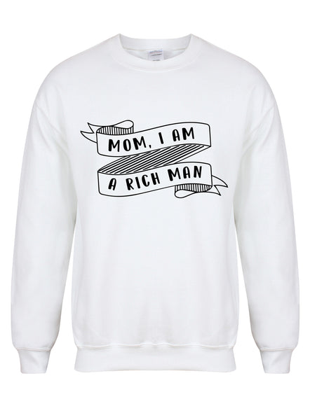 Mom, I Am a Rich Man - Unisex Fit Sweater-Kelham Print