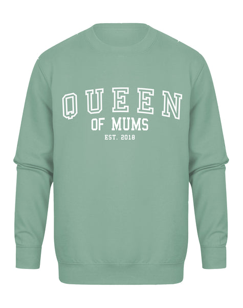 Queen of Mums - Personalised Year - Unisex Fit Sweater