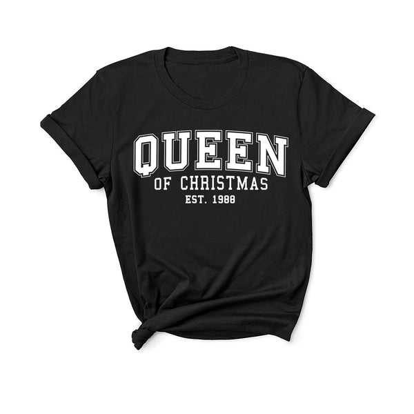 Queen of Christmas -  Personalised Year - Unisex Fit T-Shirt