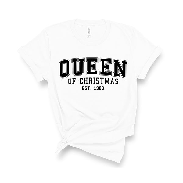 Queen of Christmas -  Personalised Year - Unisex Fit T-Shirt