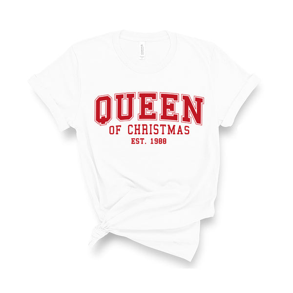 Queen of Christmas -  Personalised Year - Unisex Fit T-Shirt