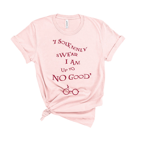 I Solemnly Swear I Am Upto No Good - Unisex T-Shirt - Extra Colours-Leoras Attic-Kelham Print