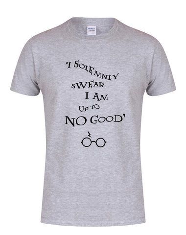 I Solemnly Swear I Am Upto No Good - Grey - Unisex T-Shirt-Leoras Attic-Kelham Print