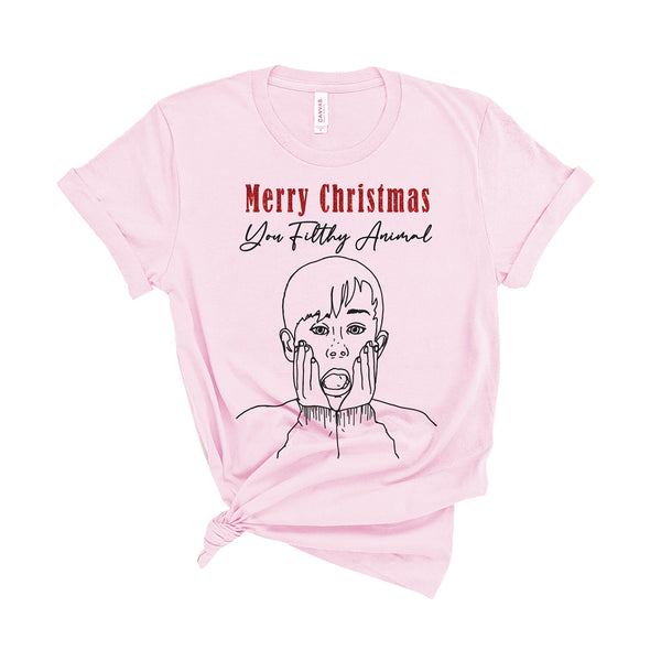 Merry Christmas You Filthy Animal - Unisex T-Shirt
