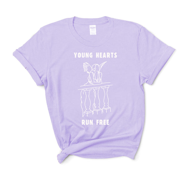 Young Hearts Run Free - Unisex T-Shirt-Leoras Attic-Kelham Print