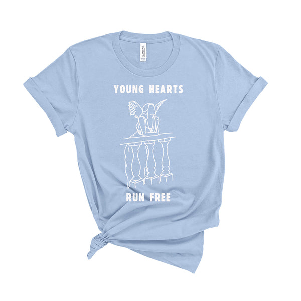 Young Hearts Run Free - Unisex T-Shirt-Leoras Attic-Kelham Print