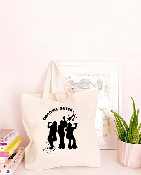 Dancing Queen - Large Canvas Tote Bag