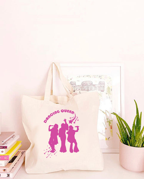 Dancing Queen - Large Canvas Tote Bag