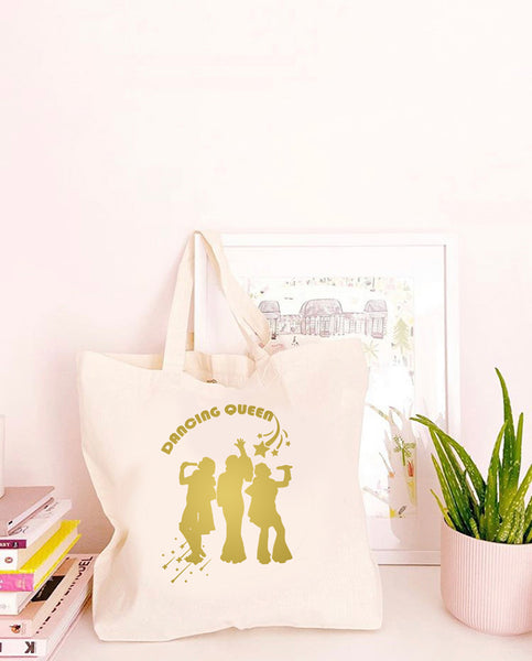 Dancing Queen - Large Canvas Tote Bag