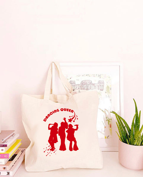 Dancing Queen - Large Canvas Tote Bag