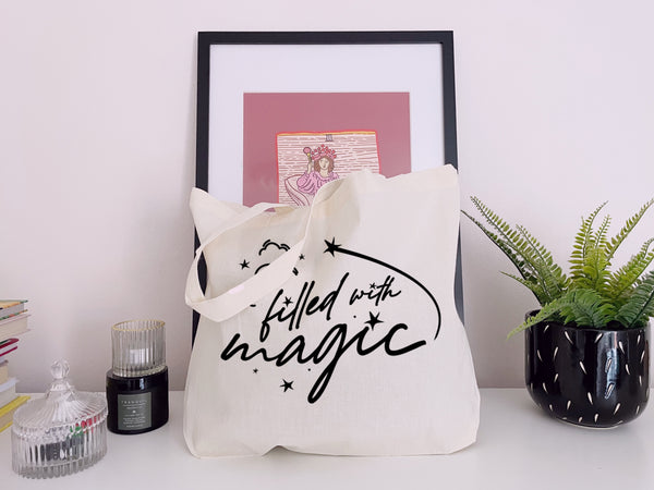 Filled With Magic - Large Canvas Tote Bag