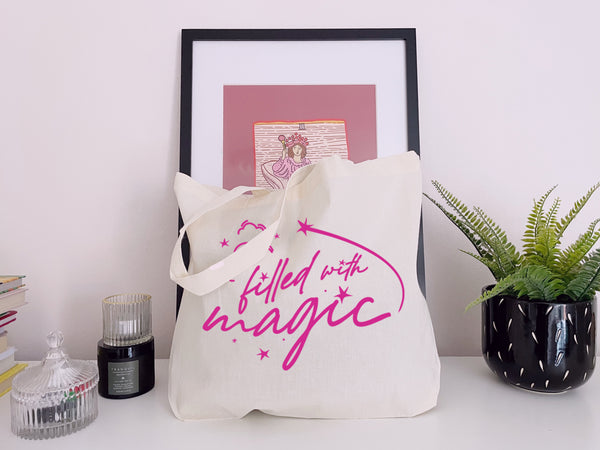 Filled With Magic - Large Canvas Tote Bag