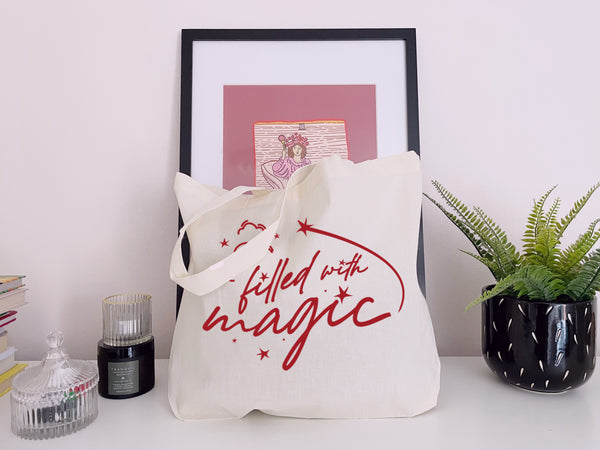 Filled With Magic - Large Canvas Tote Bag