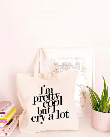 I'm Pretty Cool - Large Canvas Tote Bag