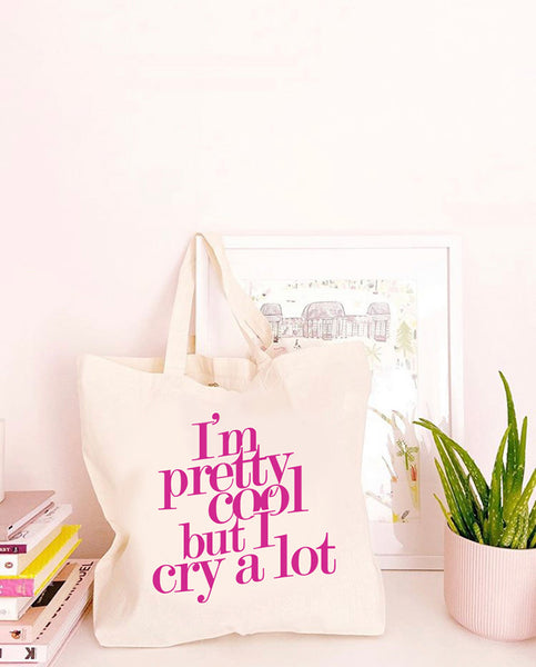 I'm Pretty Cool - Large Canvas Tote Bag