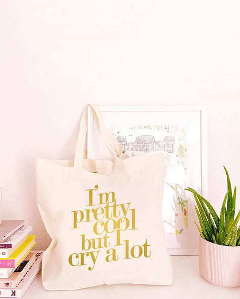 I'm Pretty Cool - Large Canvas Tote Bag
