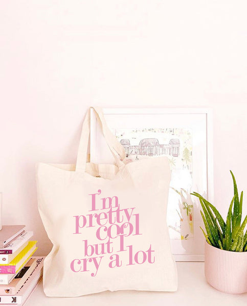 I'm Pretty Cool - Large Canvas Tote Bag