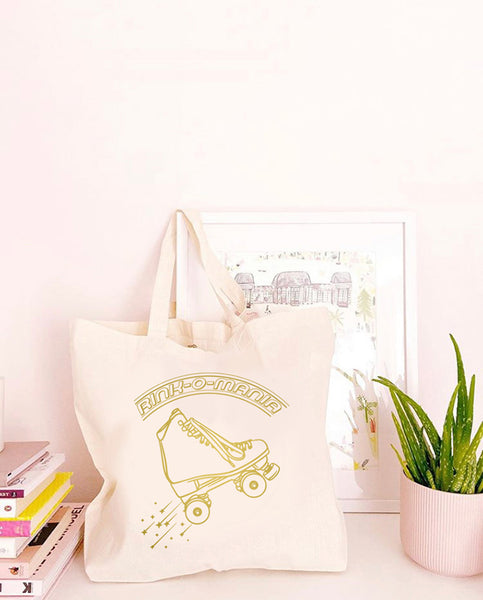 Rinkomania - Large Canvas Tote Bag