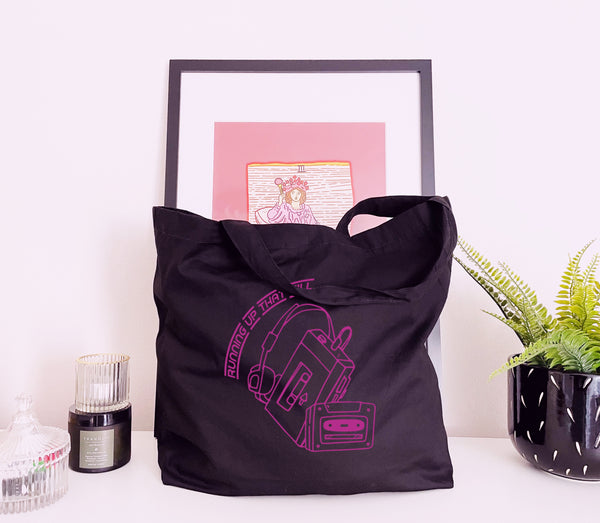Running Up That Hill - Large Canvas Tote Bag