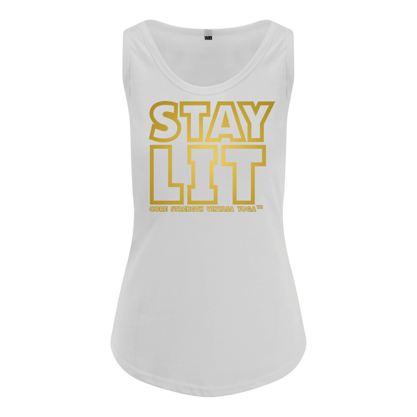 Stay Lit  - Core Strength Vinyasa Yoga - Ladies Fit Vest